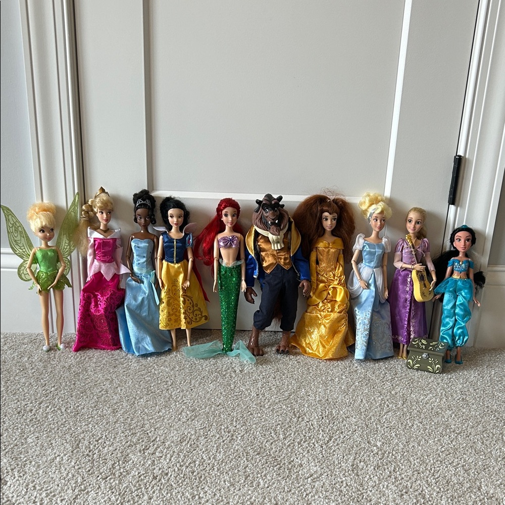 Disney Princess and Beast Doll Collection 
🩷💛💚🩵💙💜